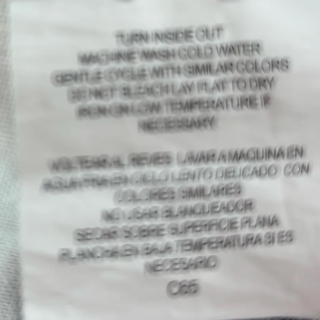 Fig and Flower S Embroidered Button Front Flax Look Blouse Top Gray - Image 8