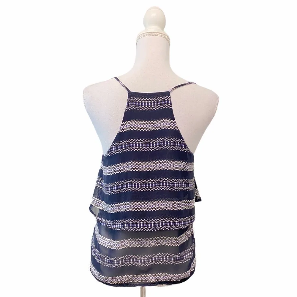 PRINTED THREADS Sheer Like Tank Top - Image 4