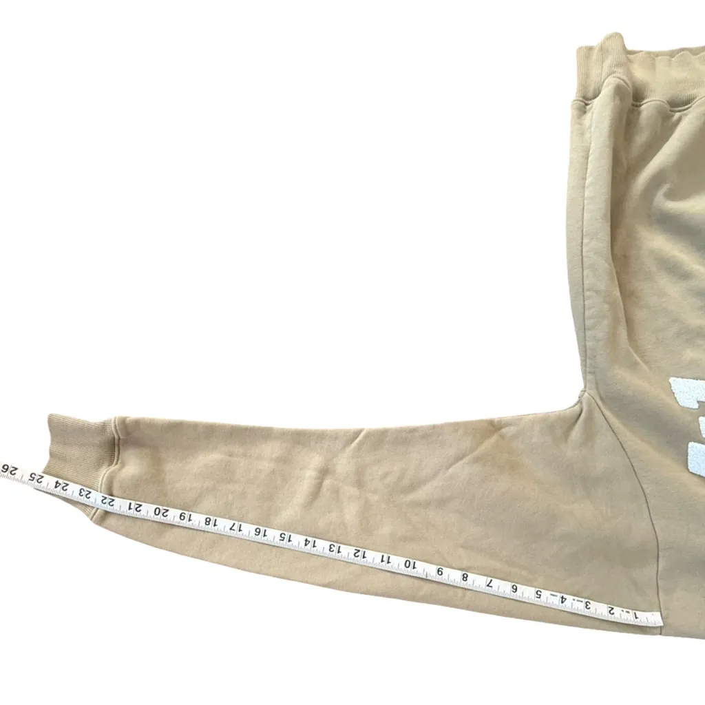 Bo & Tee Classic Crewneck Sweatshirt S/M Olive | Faux Shearling Varsity Letters Tan Size undefined - Image 13