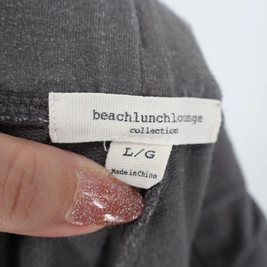 Beach Lunch Lounge Sweatpants Womens Large Gray Cotton Tie Dye Tapered Leg - Image 2