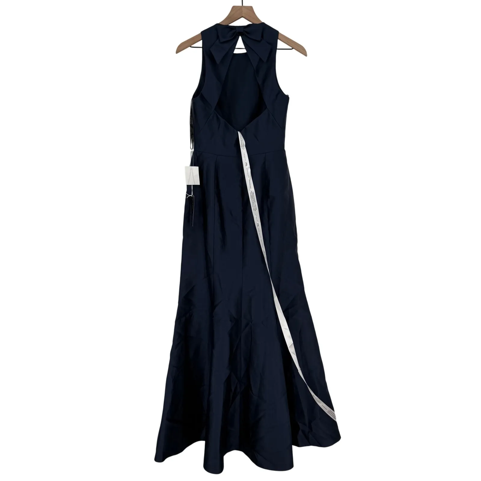 Alfred Sung Jewel Neck Bowed Open-Back Trumpet Dress With Front Slit Size 4 - Image 11