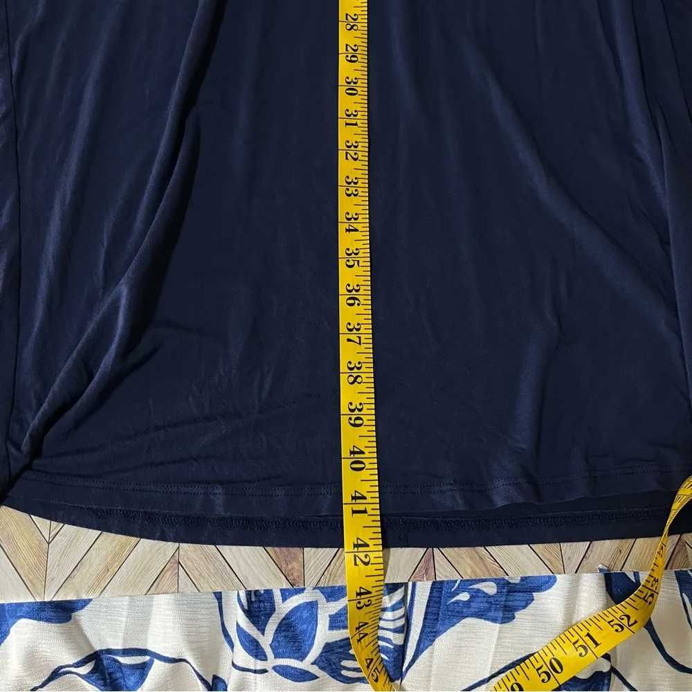 DWELL+SLUMBER Cocoon Dress Navy Blue O/S Nursing‎ Loose Fit Postpartum Kaftan Size undefined - Image 9