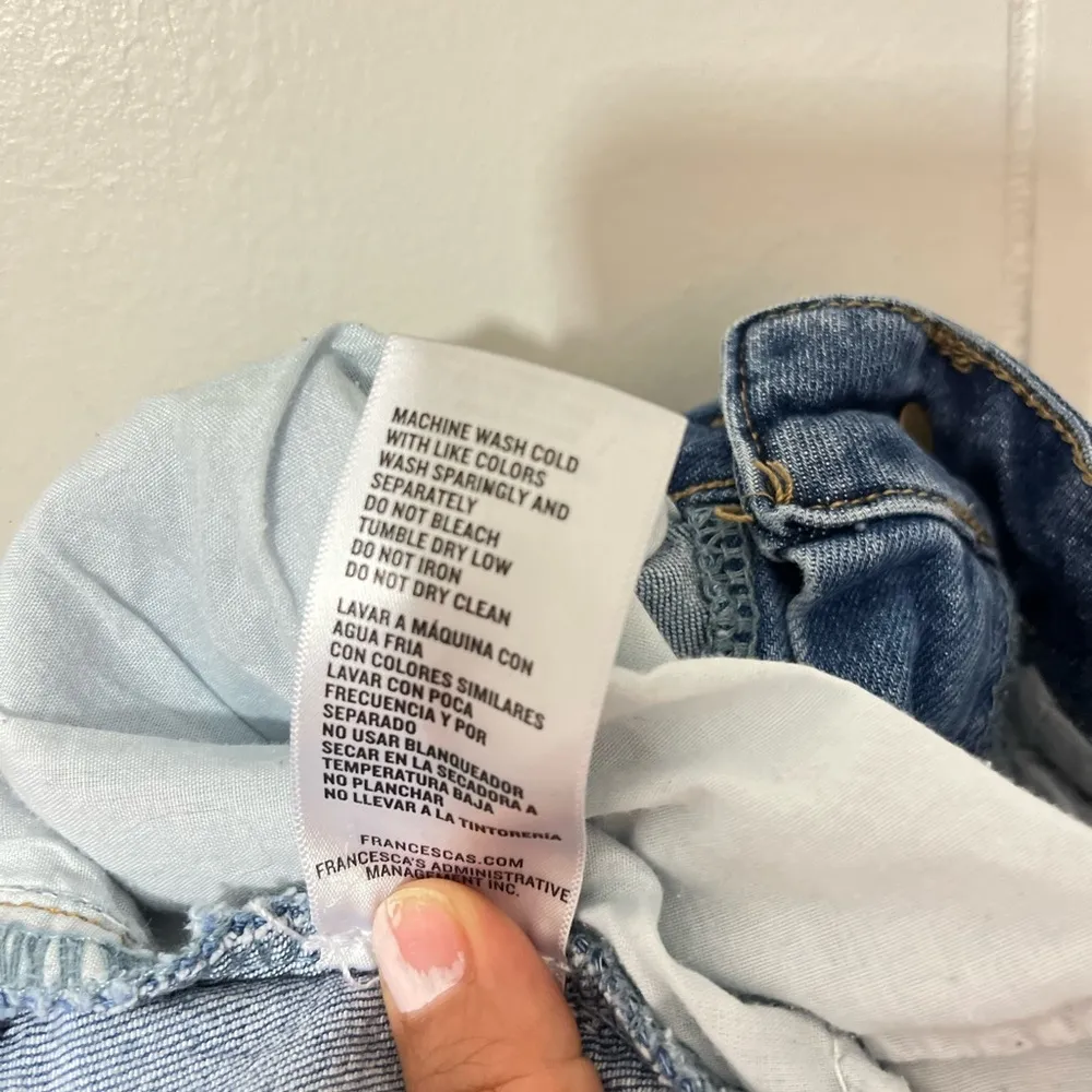 Harper Heritage Francesca’s Blue Denim High-Rise Flared Jeans Size 27 - Image 11