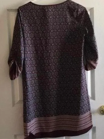 Red Patterned Dress - Image 2