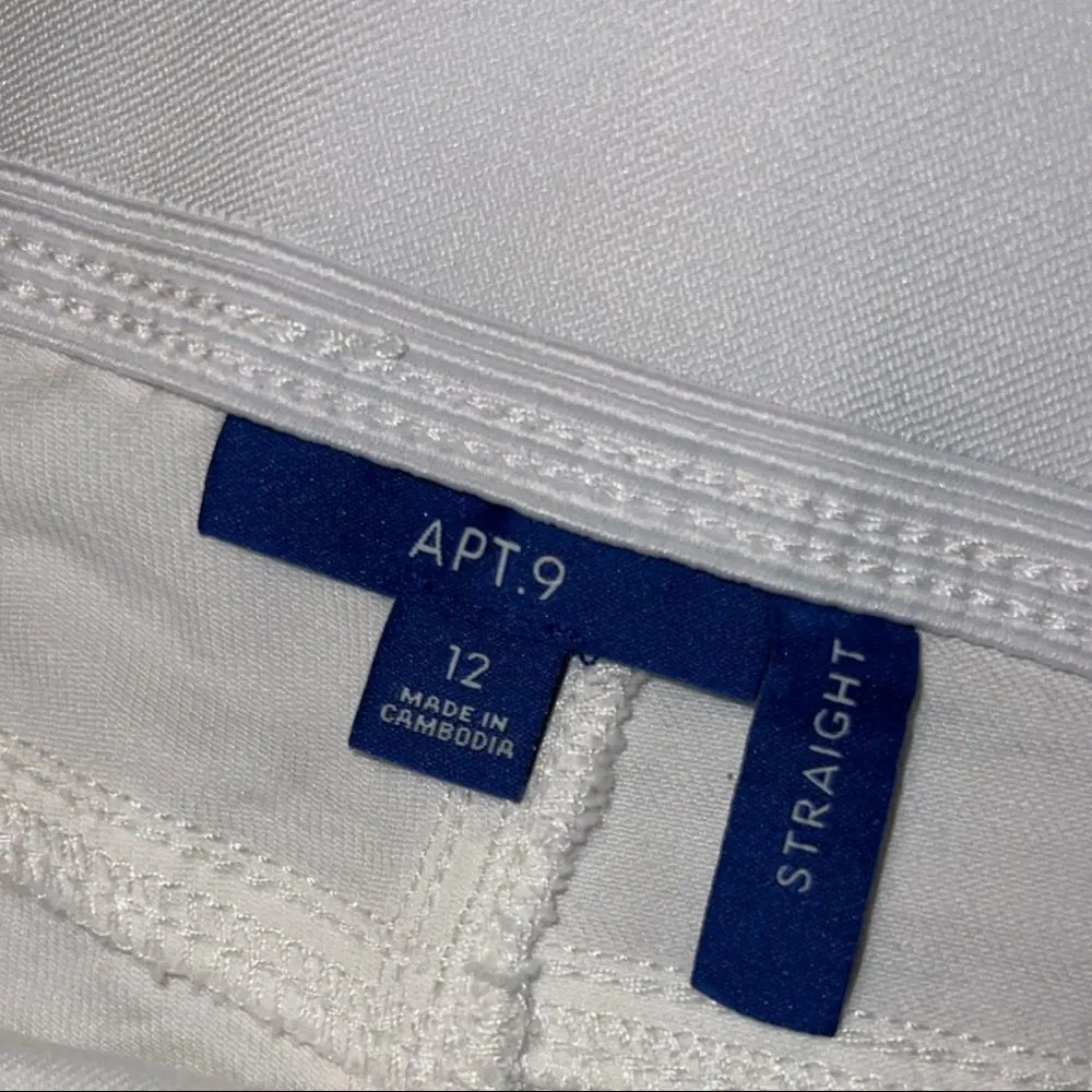 Apt. 9 NWT  crisp white stretchy pants! - Image 8