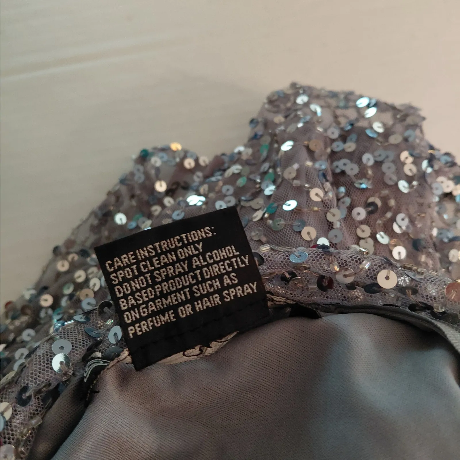 Pisarro Nights Formal Sequin Evening Dress Size 4 Blue Wedding Cocktail Party - Image 16