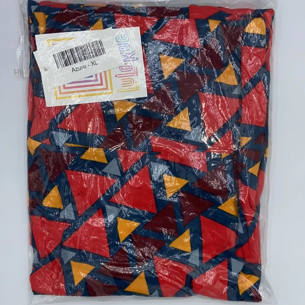 NEW! $35 LULAROE AZURE Skirt XL Bright Geometric Triangles - Image 6