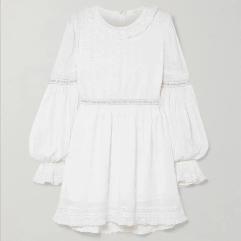 LoveShackFancy Jullian Dress White Eyelet Graduation Bridal Lace‎ Embroidered 4 - Image 4