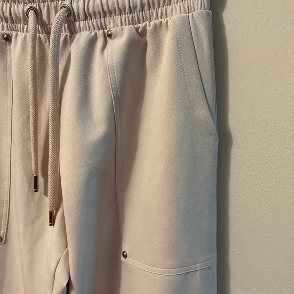 Sara Stylish Cream Jogger Pants - Image 5