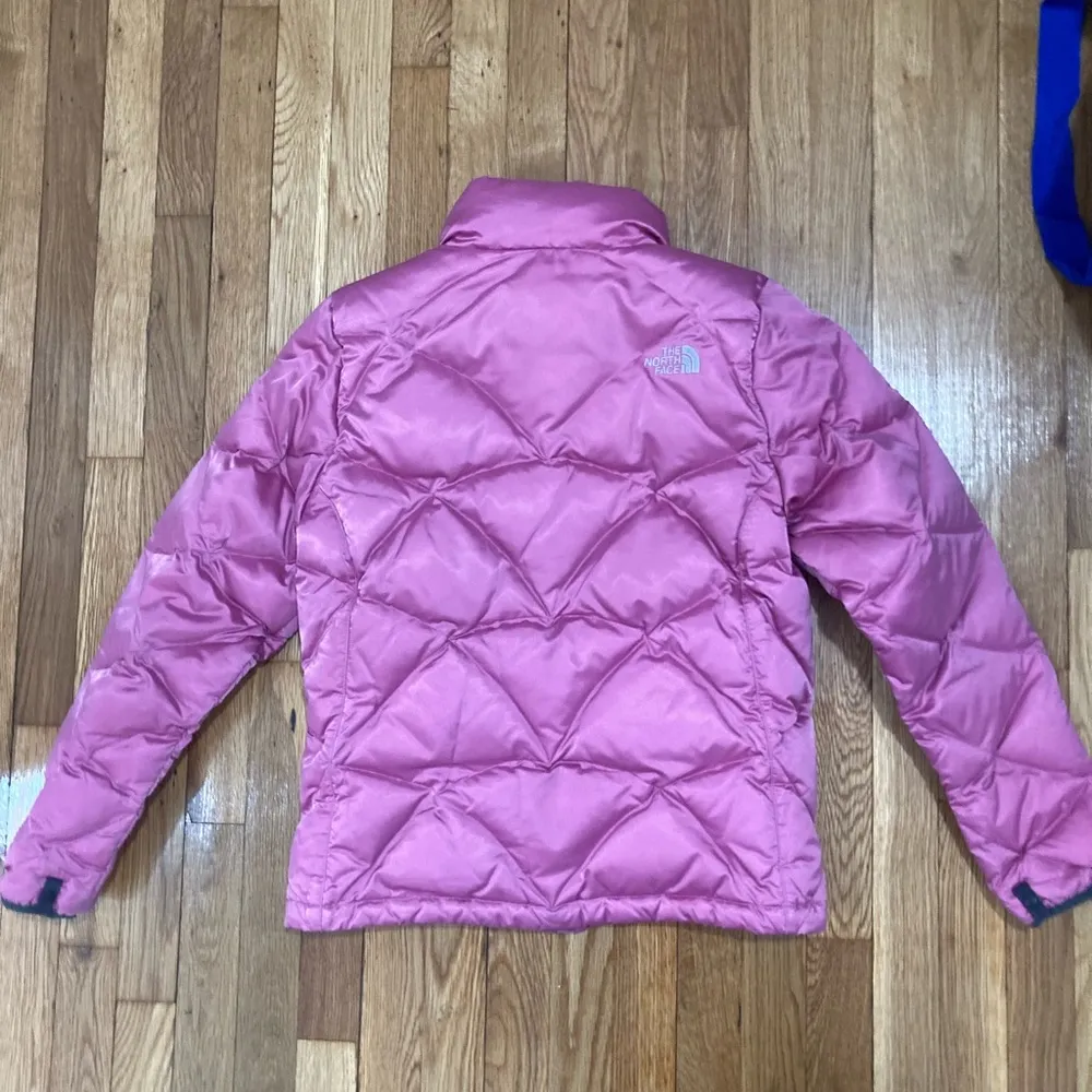 The North Face Pink Goose Down Puffer Winter Ski Snow Quilted Lined Jacket 550 - Image 5