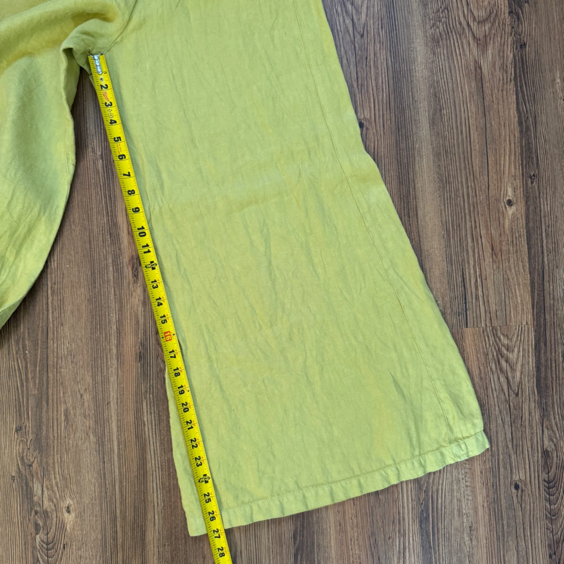 CP Shades Wendy Pant in Lime Green Heavy Weight Linen size XS 8225-893 - Image 13