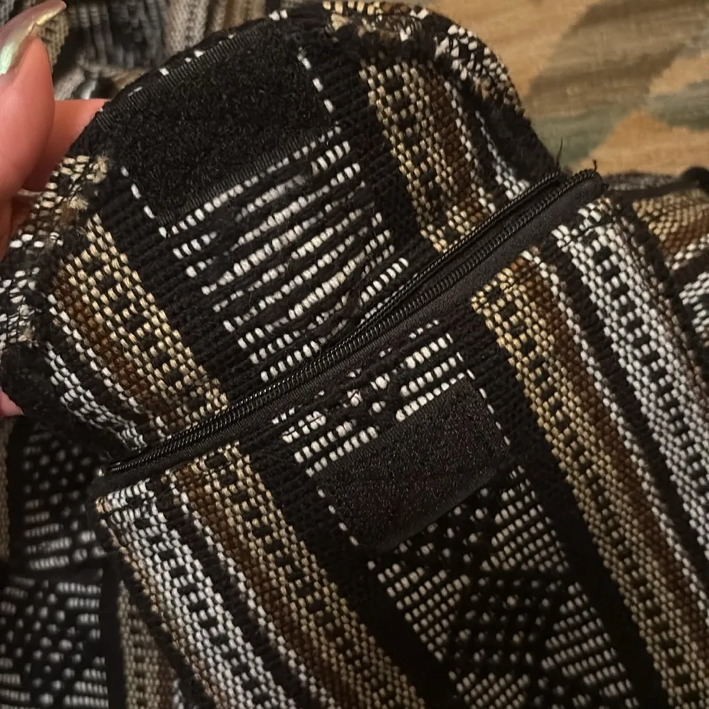 Woven backpack Black - Image 5
