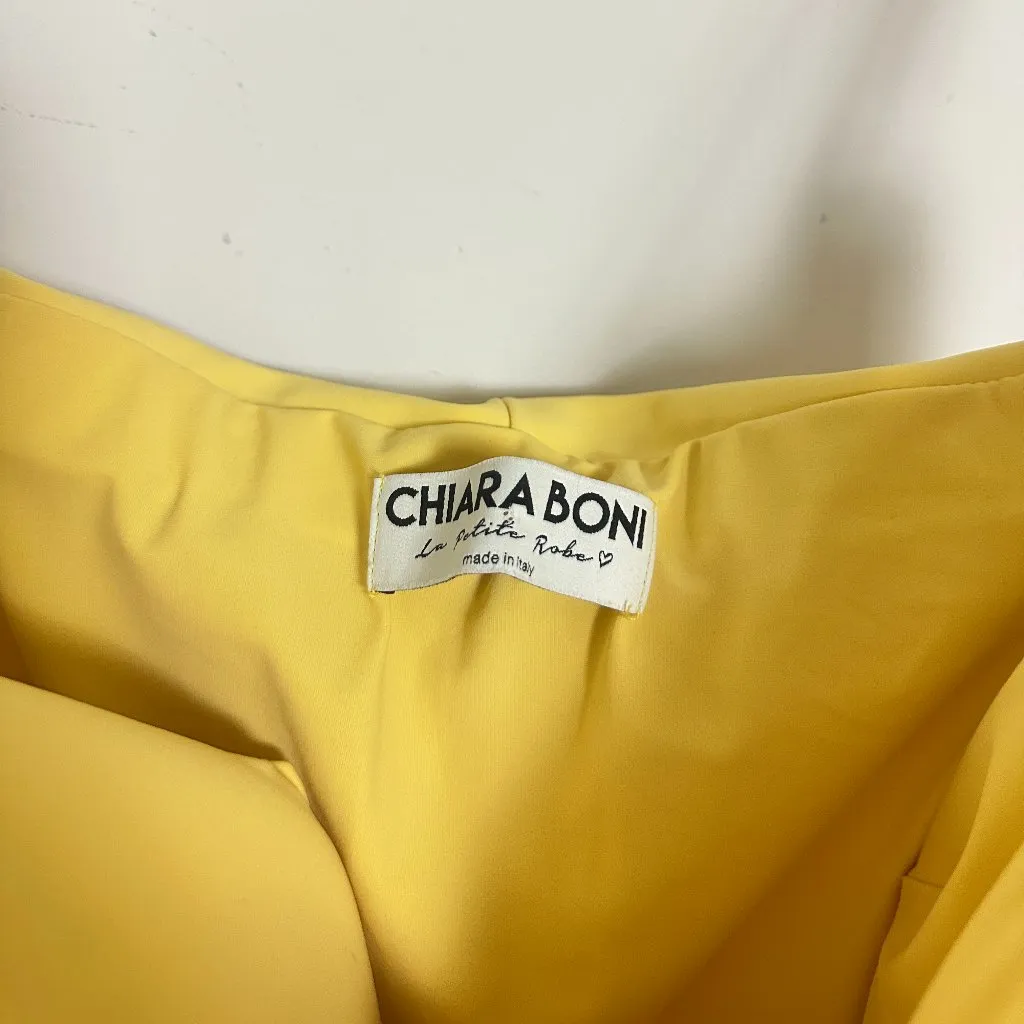 CHIARA BONI La Petite Robe Eliska Ruffle Strapless Gown Soleil Size IT 50/ US 14 - Image 6