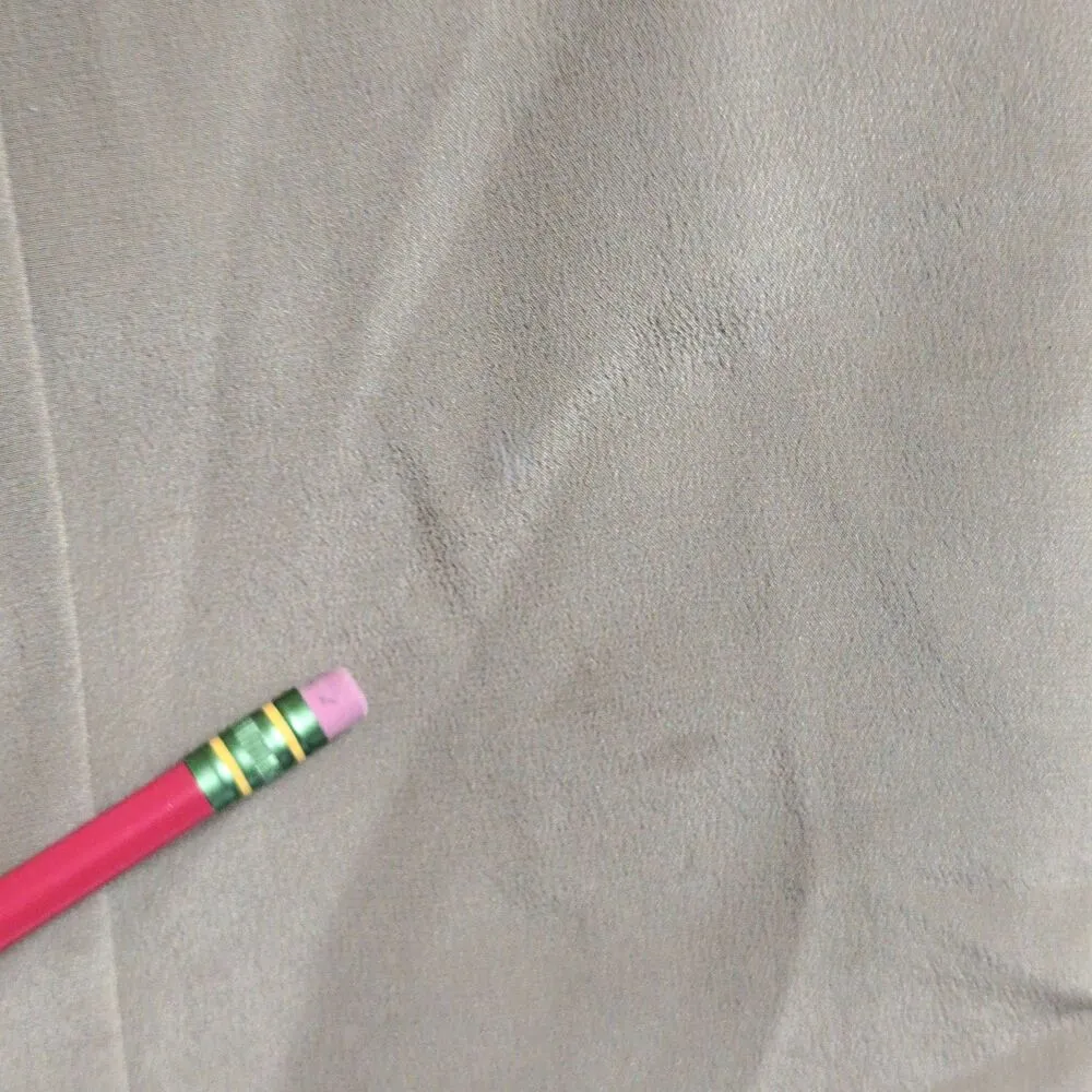 Hugo Buscati Tan Beige Double Breasted Silk Blazer Jacket Womens Size 4 - Image 4