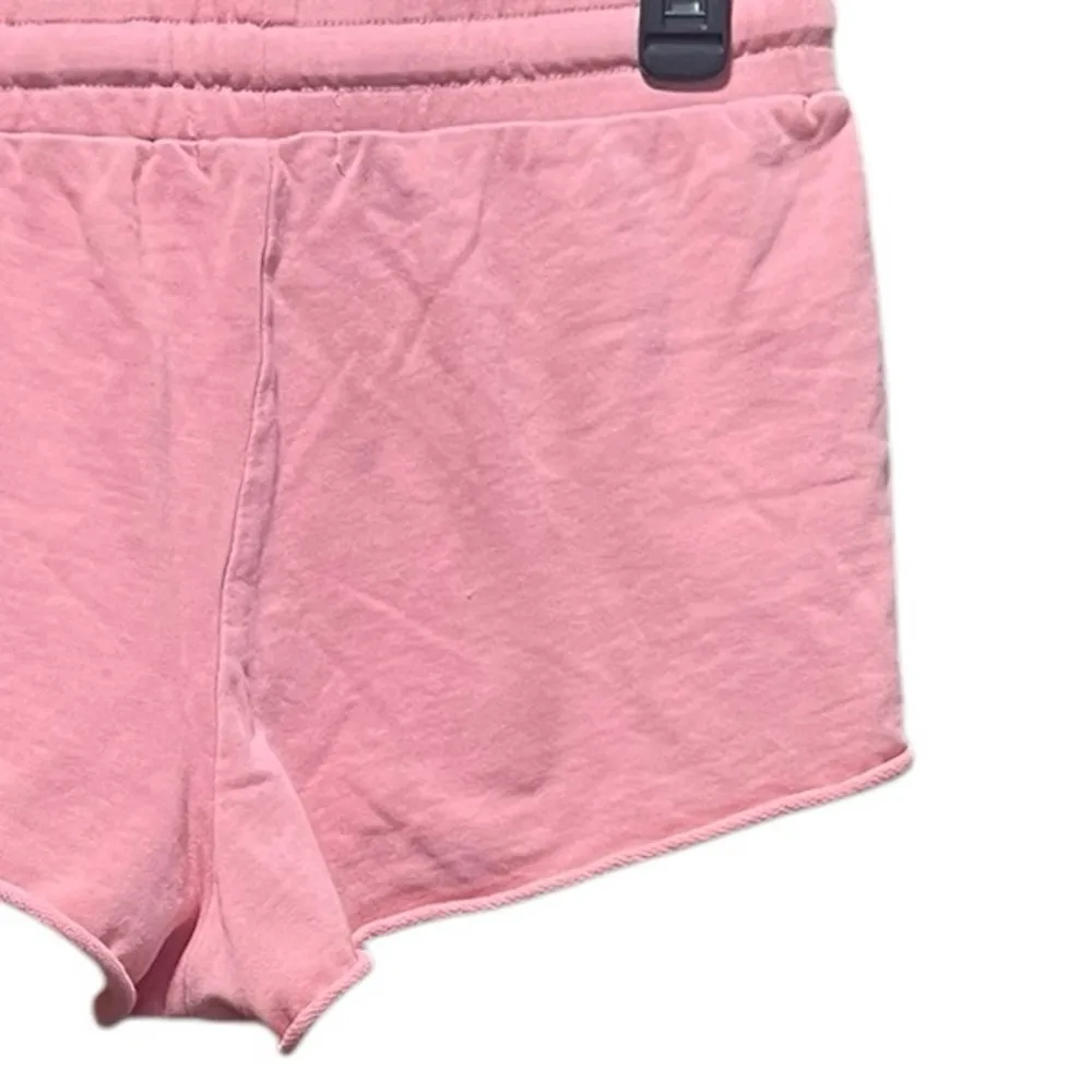 Peloton Unwind French Terry Pink Lounge Shorts Size Small - Image 7