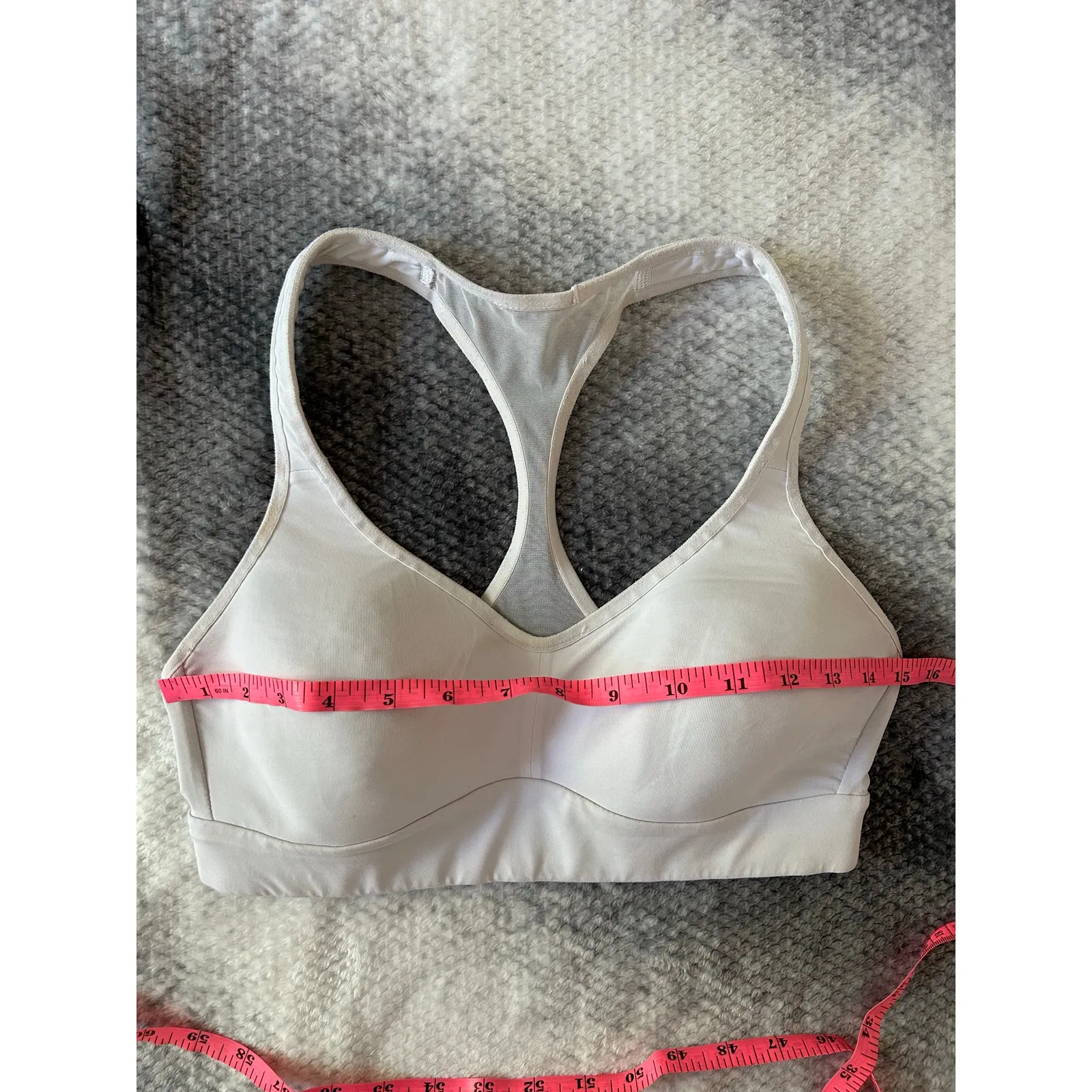 Lululemon Speed Up Bra High Support for C/D Cup White Mesh Back Racerback * 6 * - Image 5