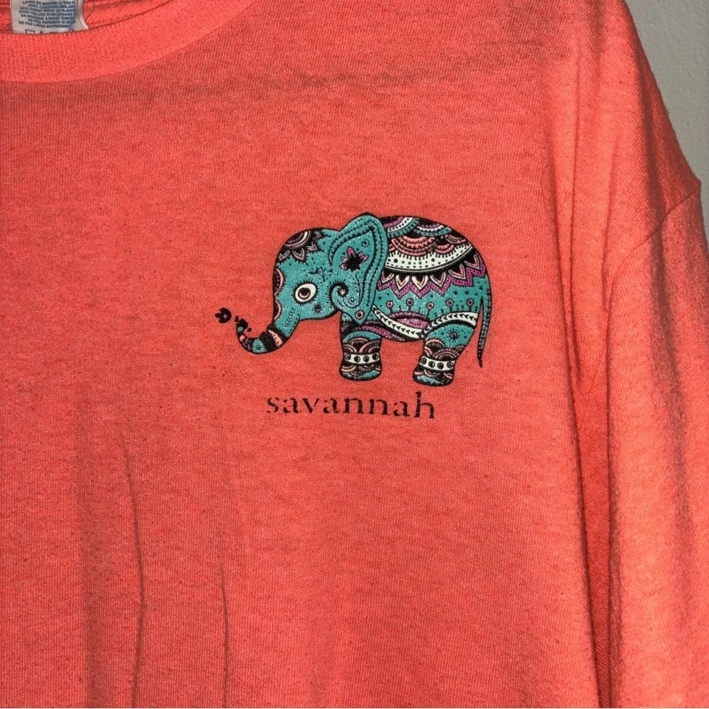 Delta Coral Savannah Georgia elephant T-Shirt - Image 2