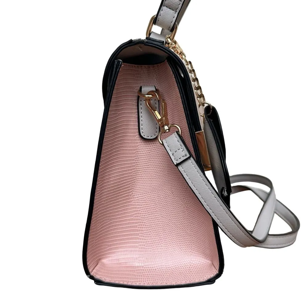 Dune London Two-Tone Satchel Bag Top Handle - Image 10