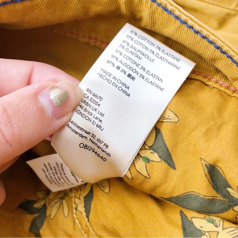 Pilcro • Anthropologie Jackson Tapered Pant mustard yellow Honey gold barrel leg - Image 7