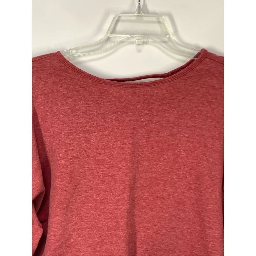 1—Womens Pullover Crew Neck Cross Open - Image 2