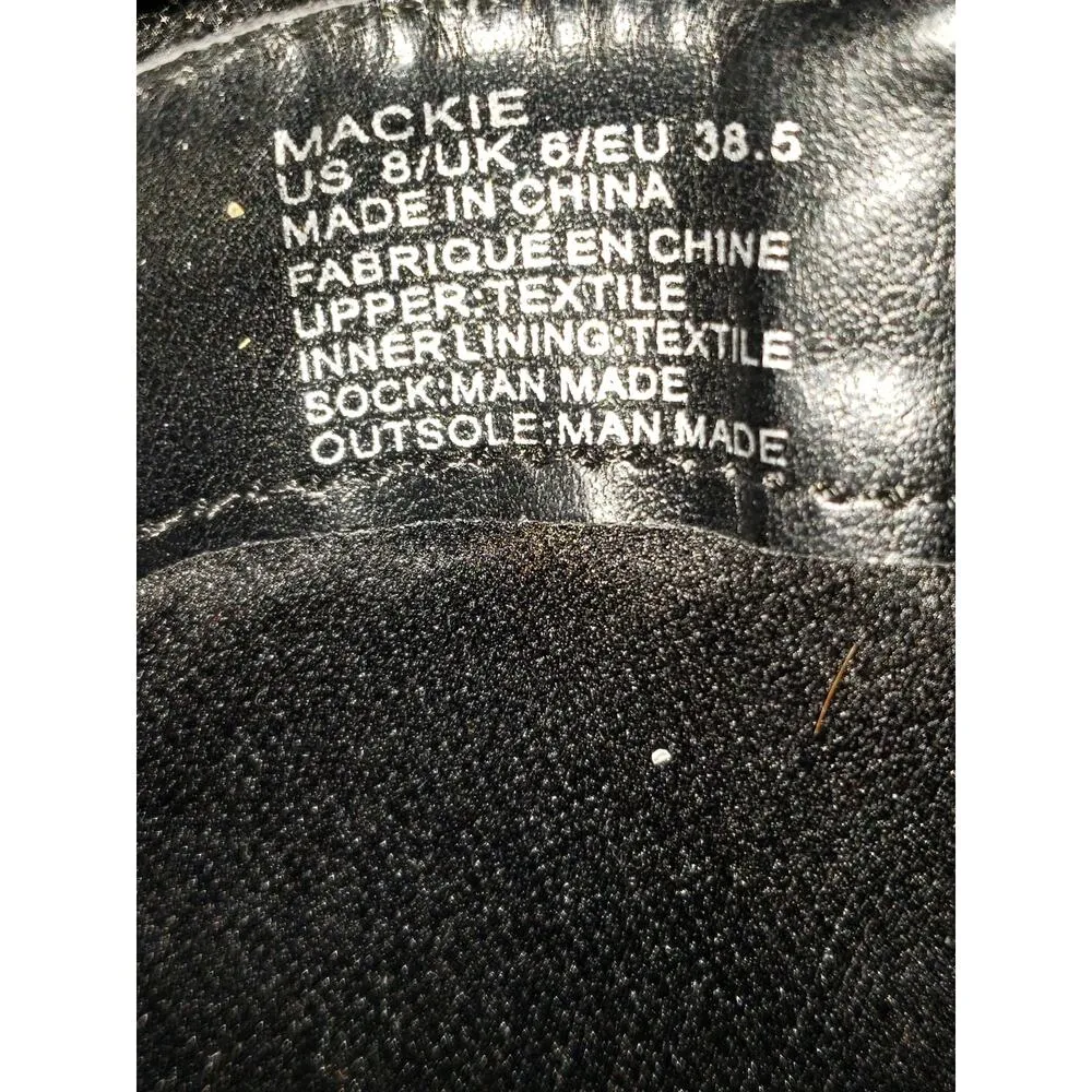 Shoedazzle Ankle Boots Women's 8M Black Velour Rhinestone Block Heel Back Zipper Size 8 - Image 6