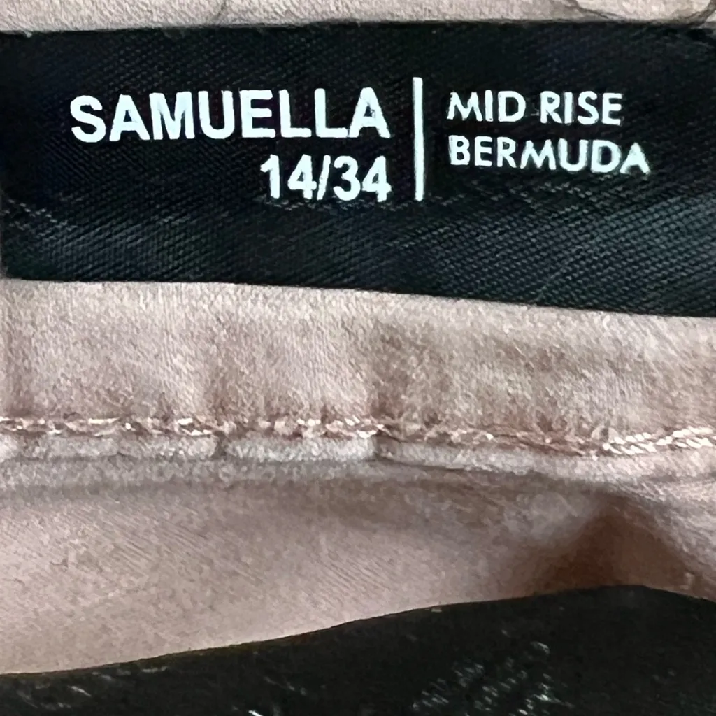 Buffalo David Bitton Dusty Rose Samuella Mid Rise Bermuda Shorts Size 14/34 VGUC - Image 6
