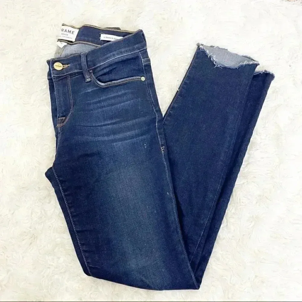 Frame Denim Le Skinny De Jeanne Mid Rise Dark Wash Size 26 Jeans Tuckernuck - Image 3