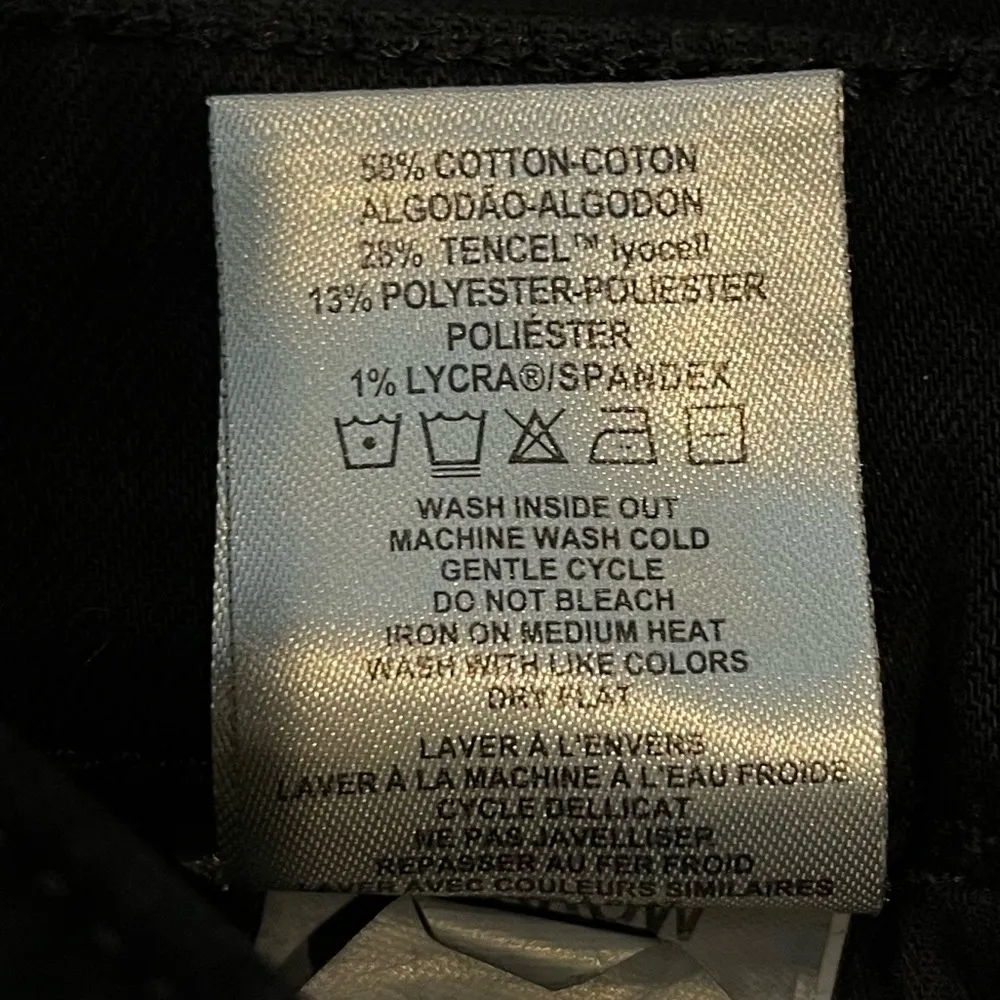 Dl1961 Farrow Ankle High Rise Instasculpt Skinny Distressed Jeans Black Size 26 - Image 6