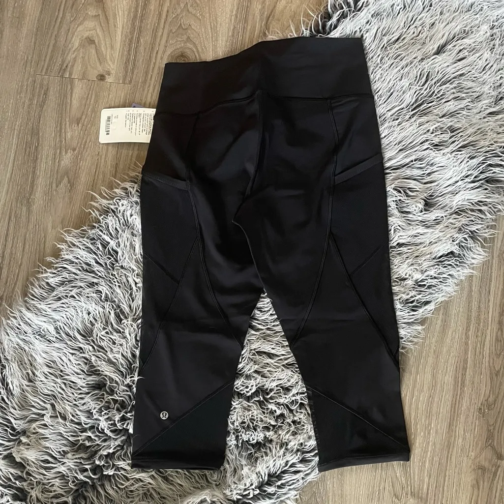 🖤🆕Lululemon Fast As Light Crop Black Mesh Leggings ✨NWT✨ - Image 8
