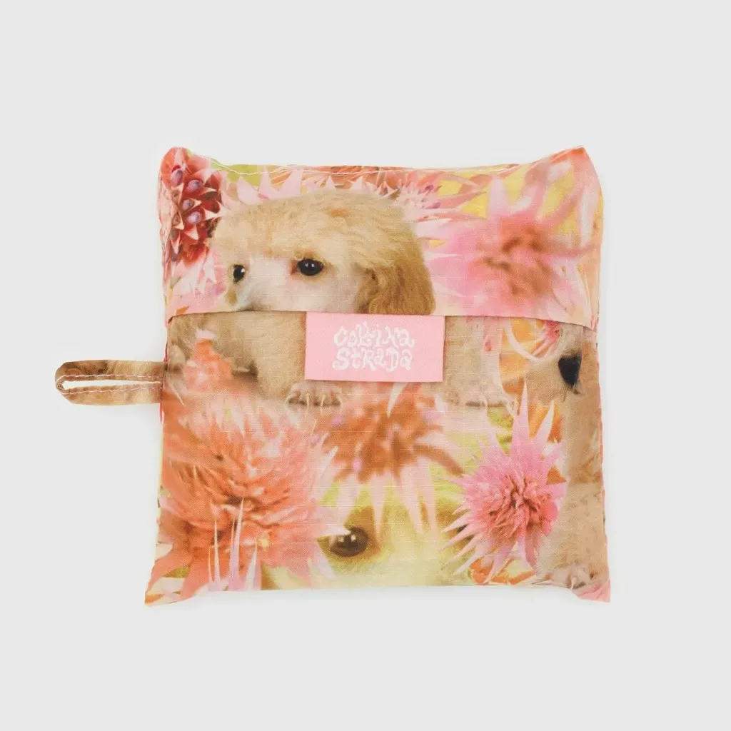 BAGGU Standard Reusable Tote Bag - Colorful Spikey Puppy Pattern -Collina Strada - Image 4