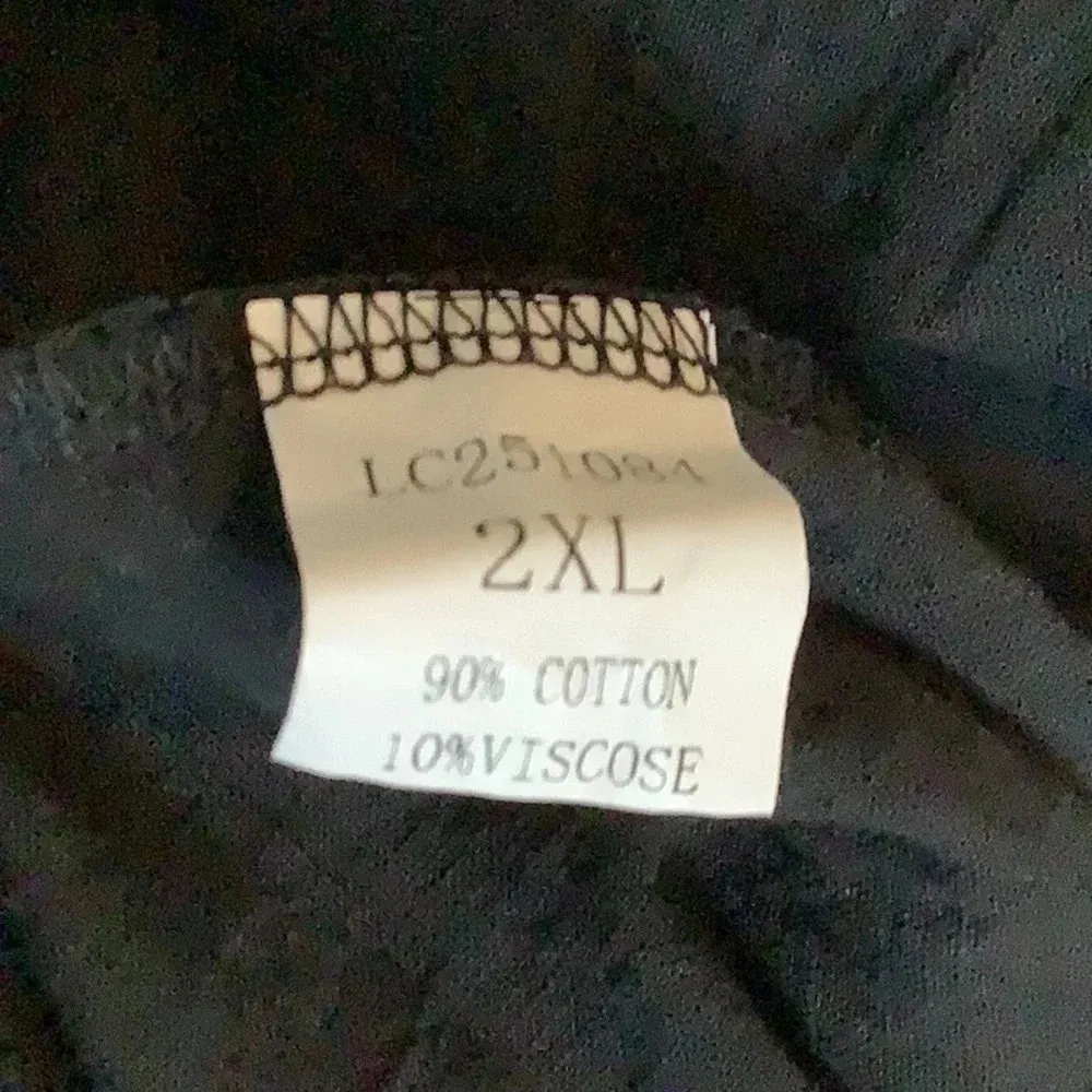 Sweet Wanderer Black Button Short Sleeve. Maternity size 2X Top New - Image 5