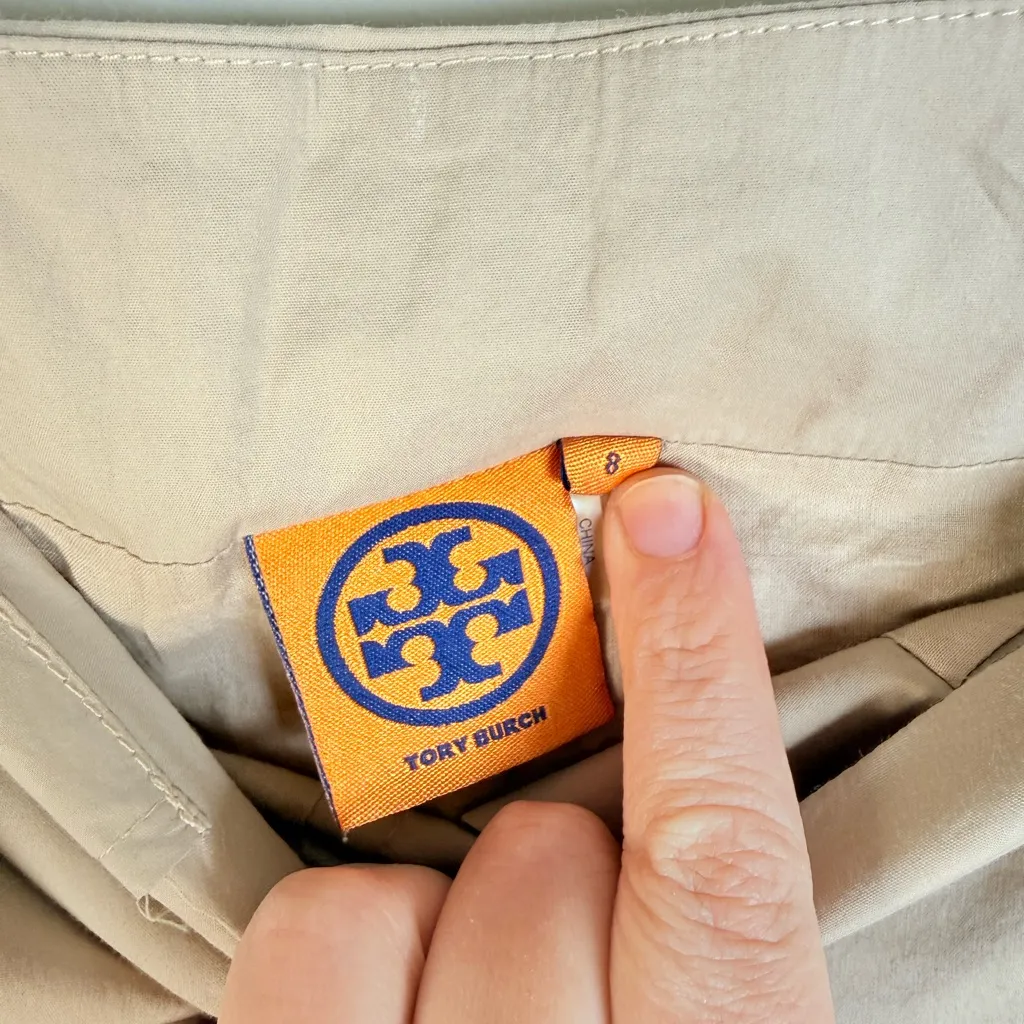 Tory Burch Beige Button Front Utility Skirt - Image 5