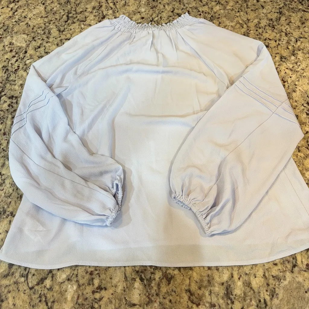 Sanctuary Soft Blue Gathered Blouse - Image 6