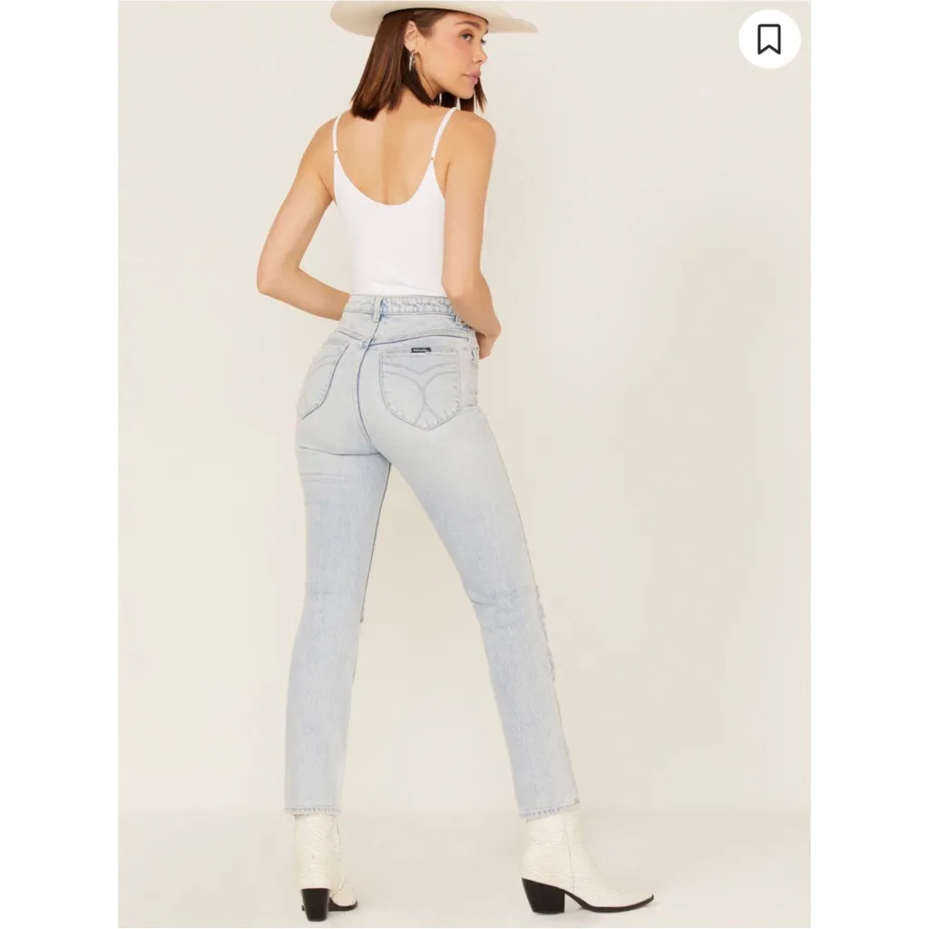 ROLLA'S High Rise Straight Jeans Size 26 Blue - Image 2