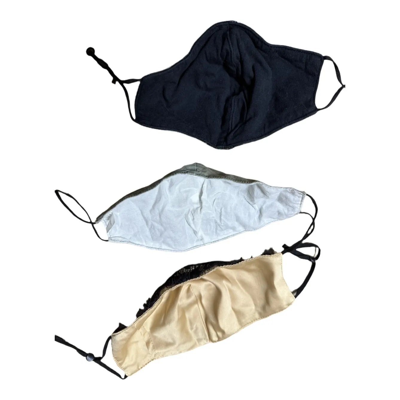 3 pack lace camo green adjustable masks cloth masks cold season fall winter - Image 4