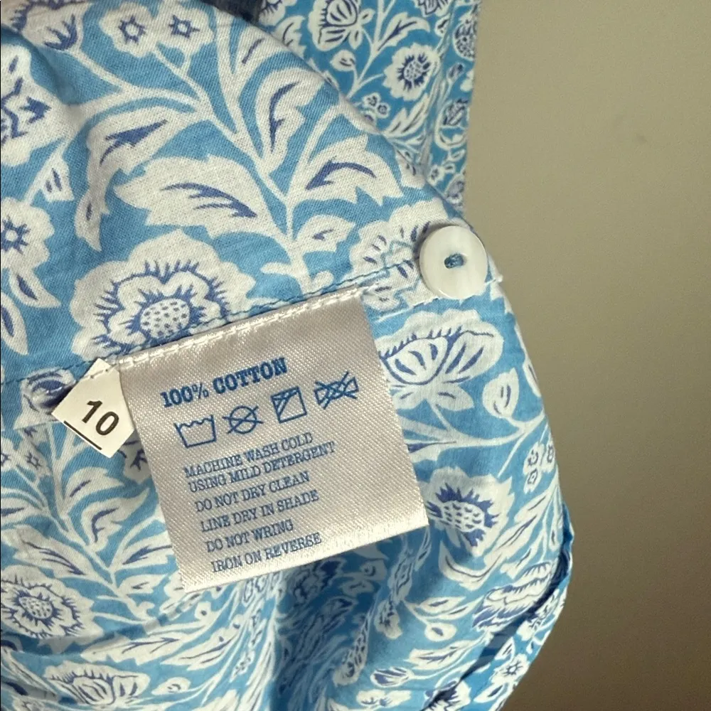 Pink City Prints Ornate Sky Isabel Midi Dress Floral Long Sleeve Smocked - Image 9