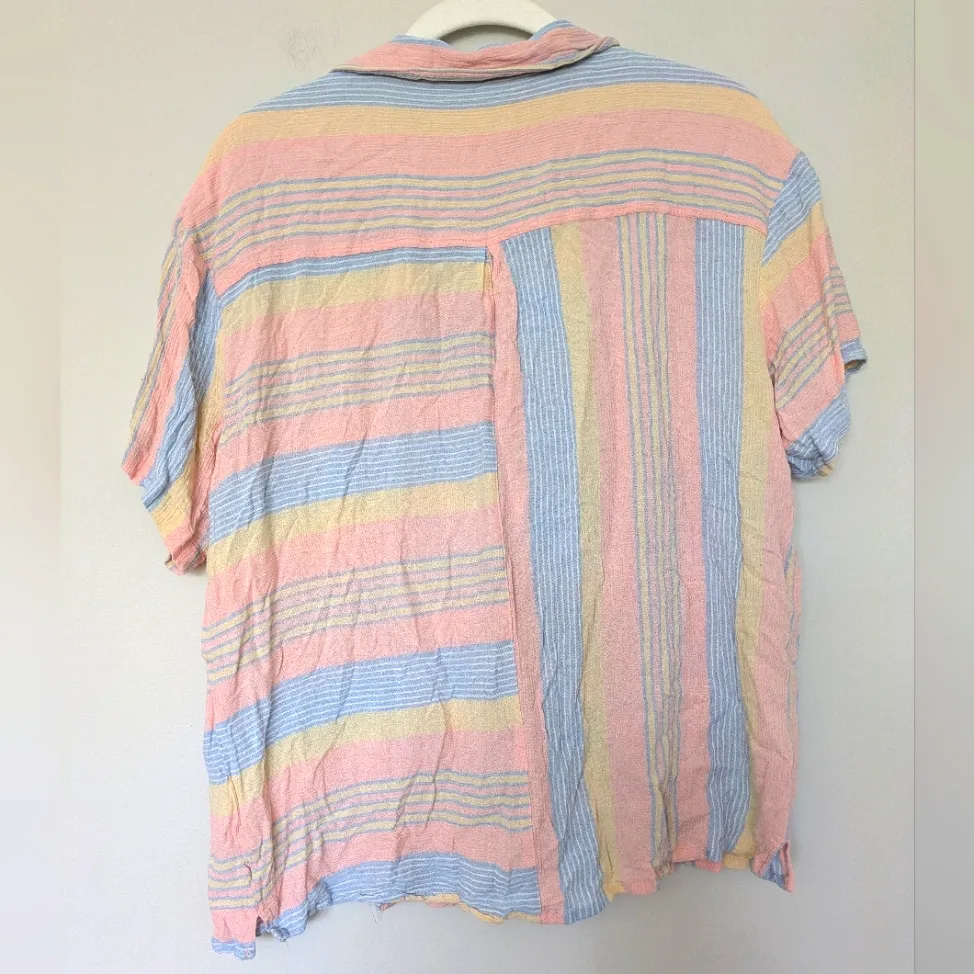 PJ Salvage Sunset Stripe Sleep Shirt Sz M - Image 6