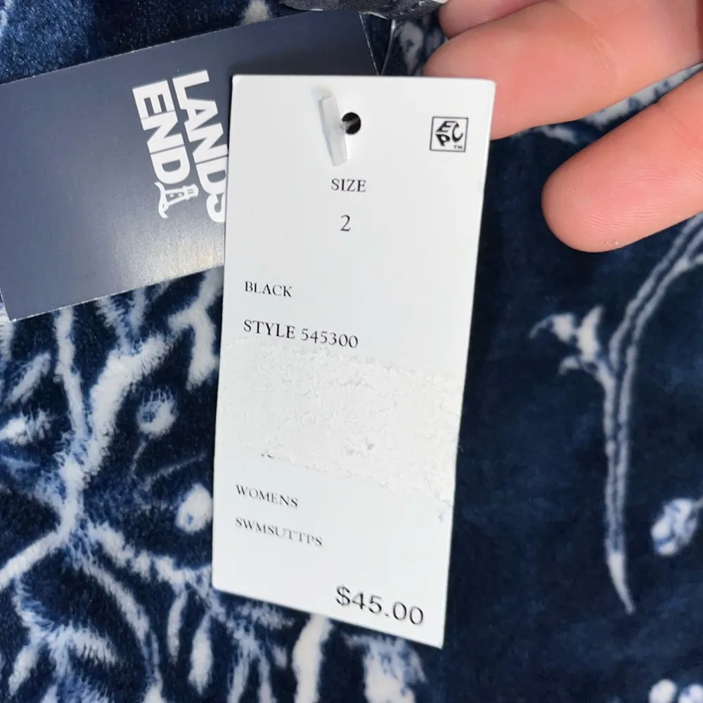 NWT! Lands End UPF 50 Underwire Square Neck Tankini Top - Image 7