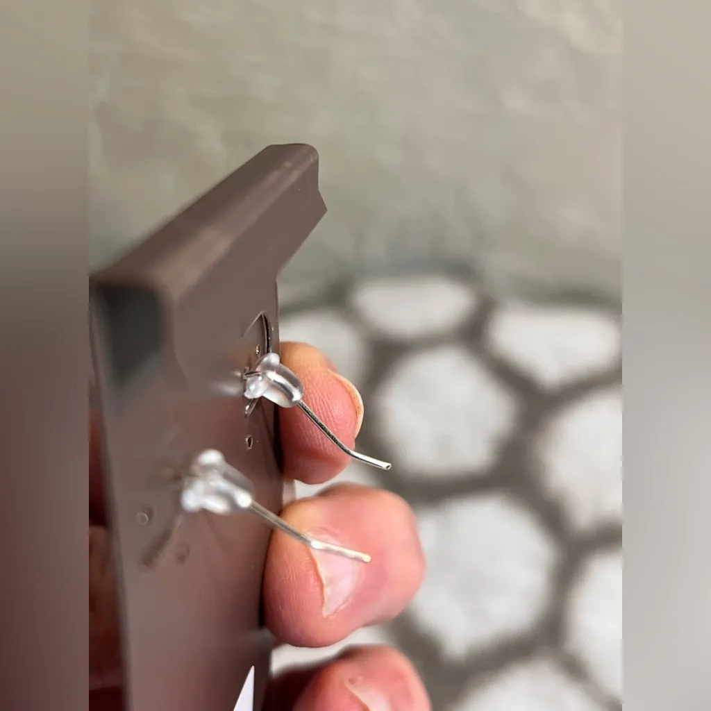 Rain Silver and Multicolor Bar Earrings - Image 4