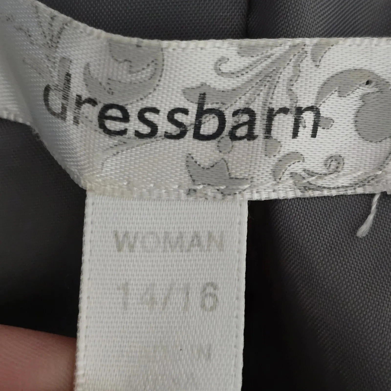 Dressbarn Gray Faux Suede Blazer Jacket Women 14/16 Victorian Military Utility - Image 6