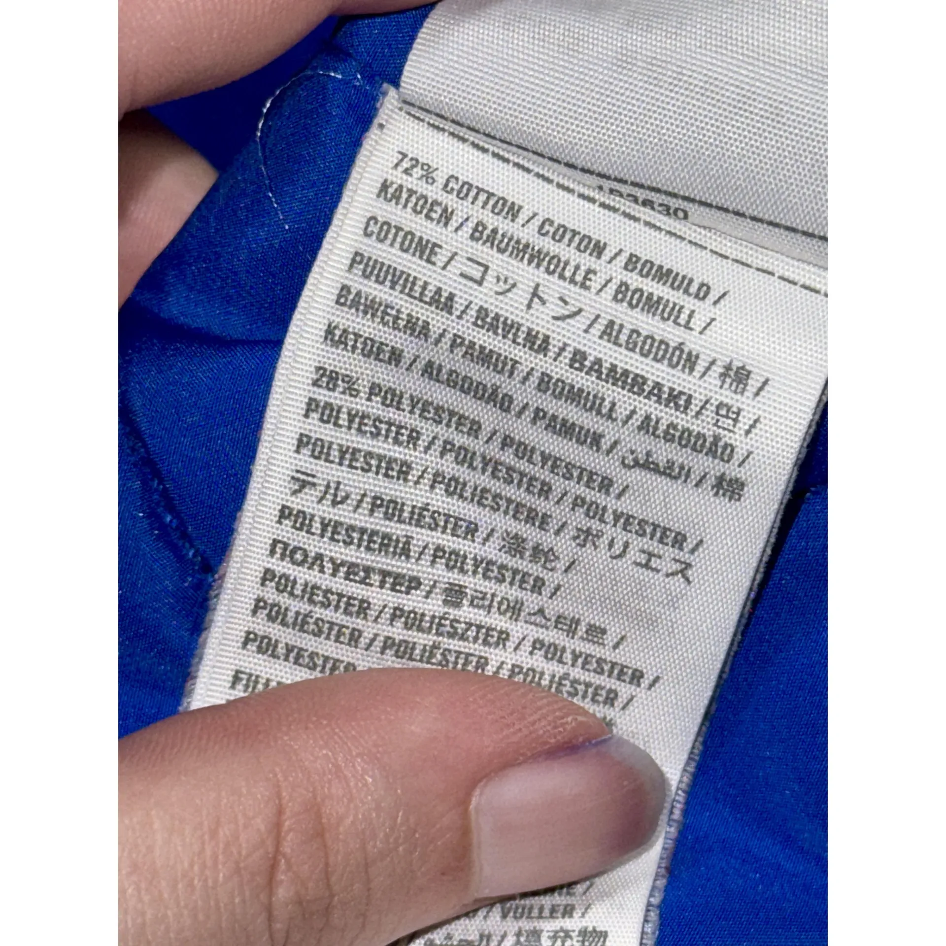 NEW Abercrombie & Fitch Gray Blue Quilted Long Sleeve Puffer Jacket Coat Size XL - Image 6