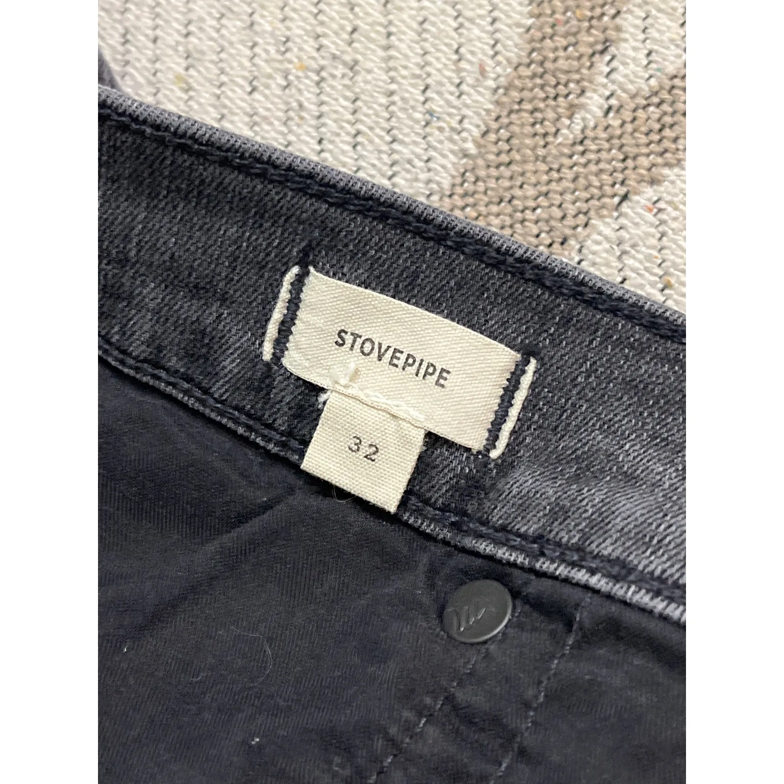 Madewell Stovepipe Jeans in Banberry Wash: Raw-Hem Edition, size 32, MSRP $128 - Image 4