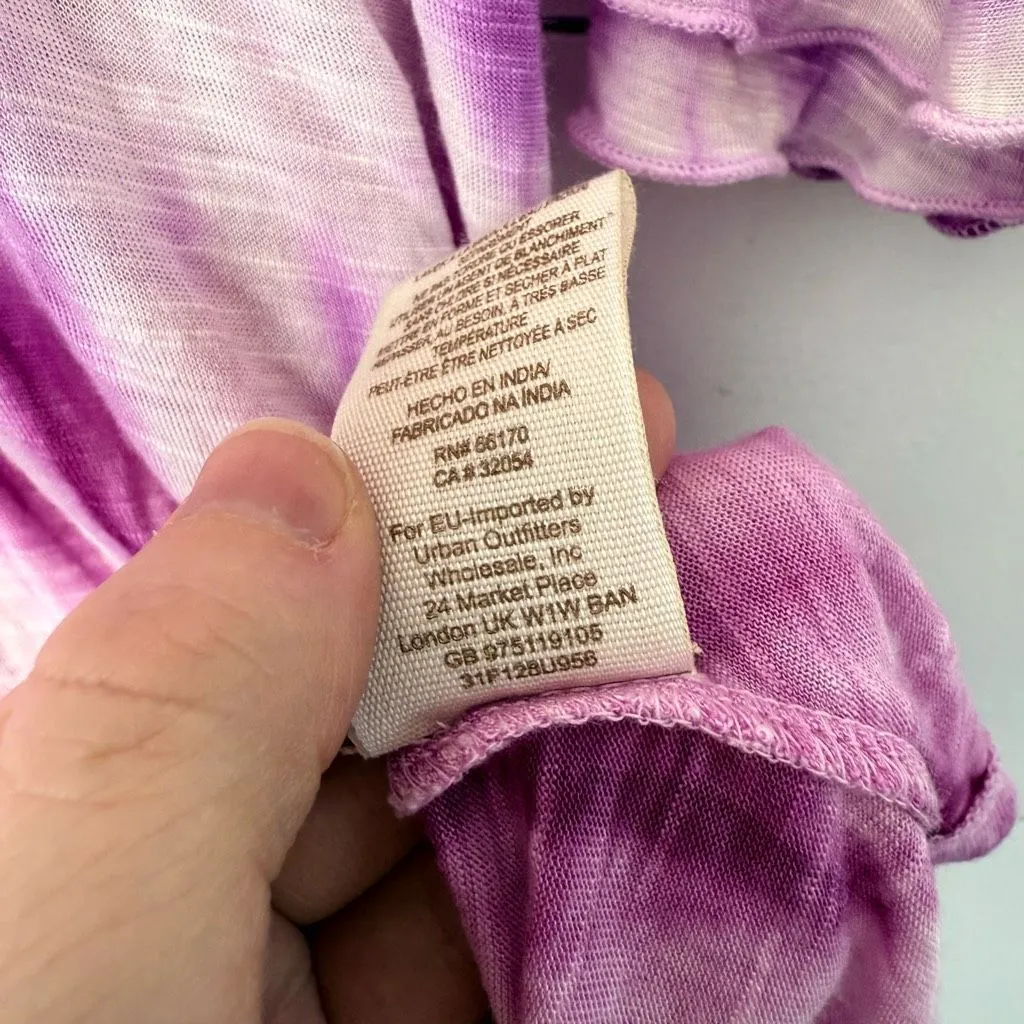 Free People Women’s Small Purple Pink Tie Dye Sun Up Tunic Dress - Image 4
