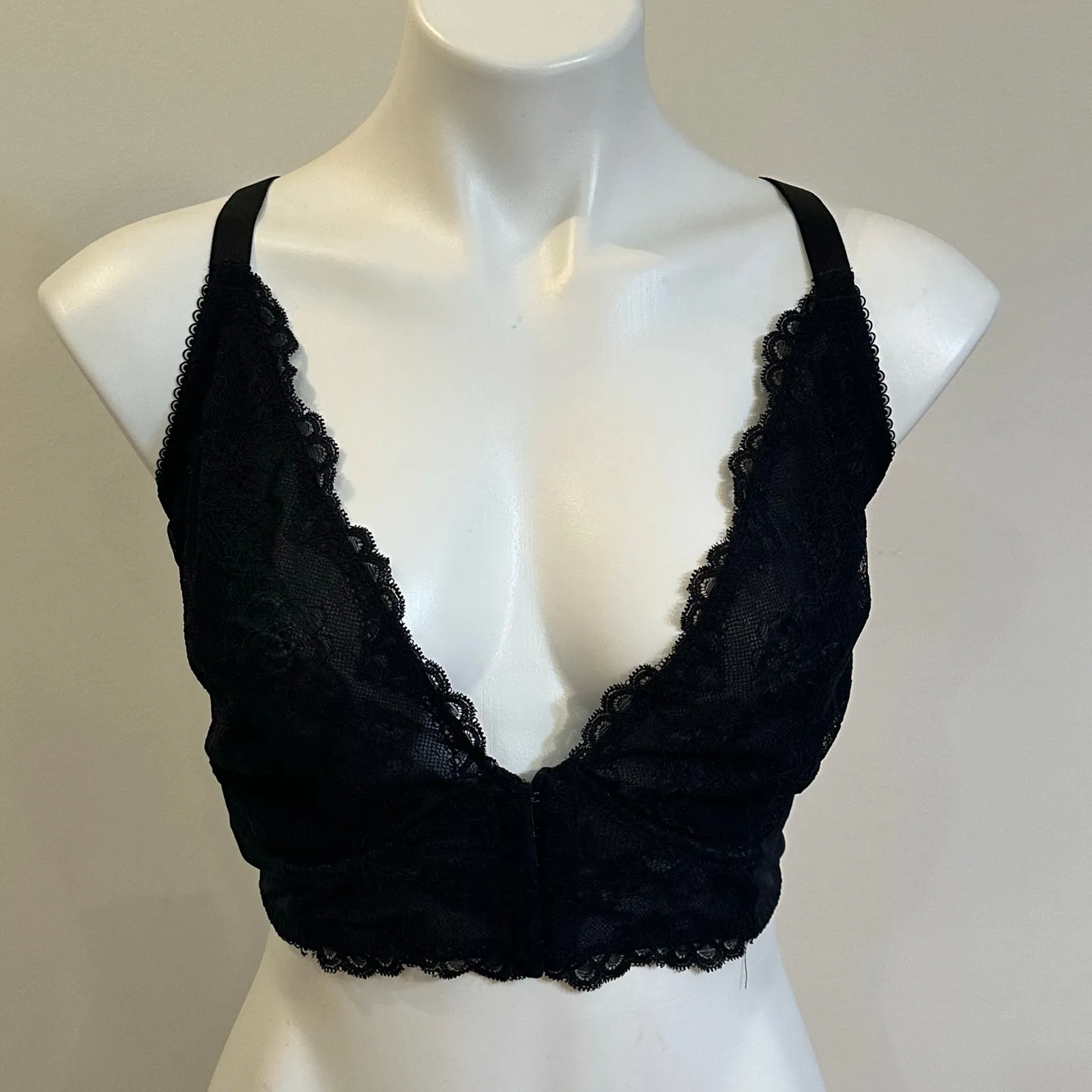 Gossard Black Lace Bustier sz 42D Gossard Superboost Plunge Bra - Image 3