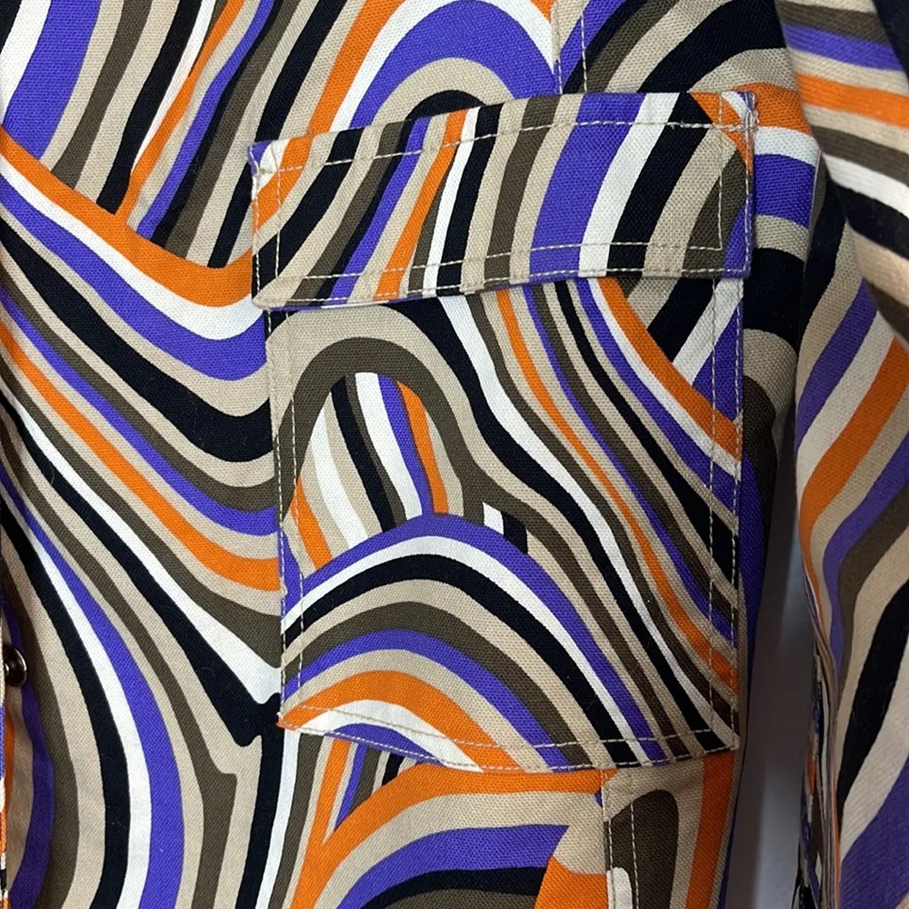 IDEOLOGY color waves jacket beautiful stretchy fabric gives a curvy sexy look - Image 7