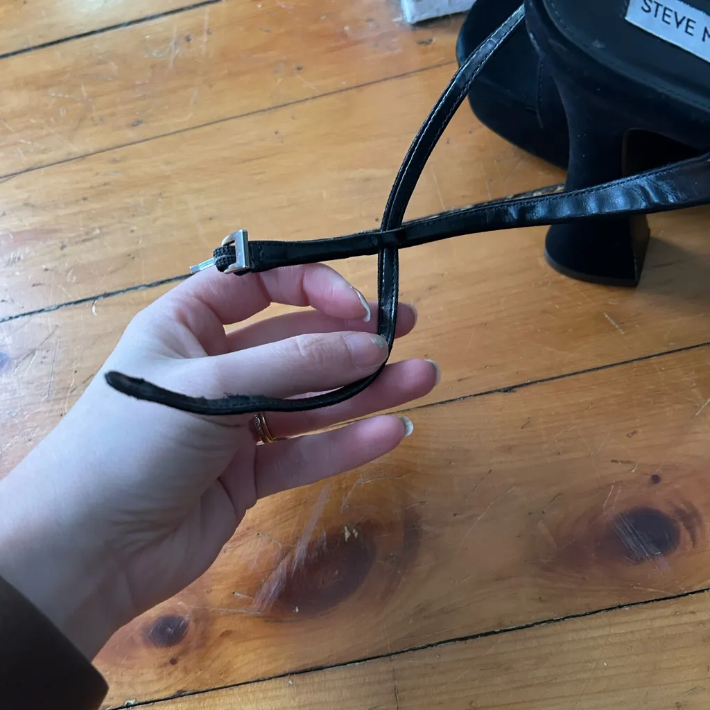 ☀️3/$25 STEVE MADDEN Lashed Heels | Women's Size 10 | Black platform - Image 3