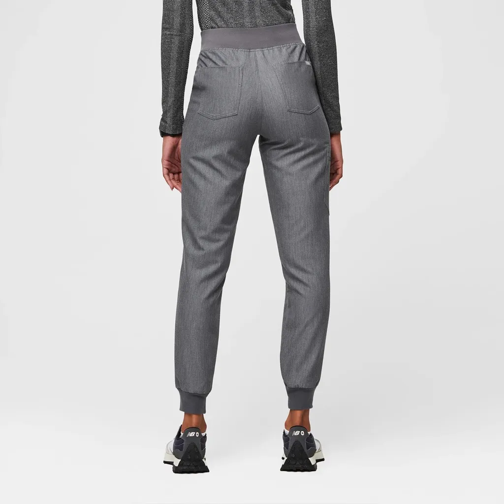 NWT FIGS High Waisted Petite Zamora Jogger Scrub Pants - XSP - Graphite Grey - Image 3