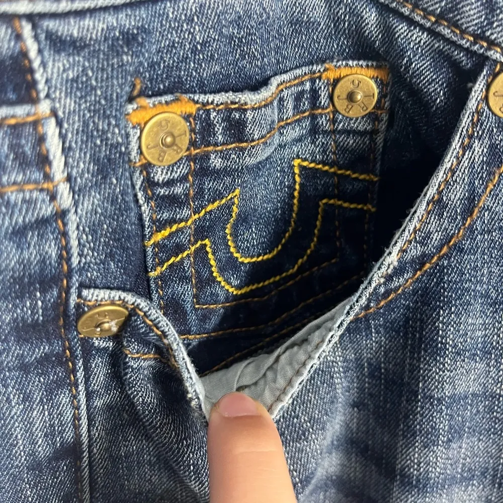 True Religion Billie Mid Rise Straight Jeans size 33 - Image 3