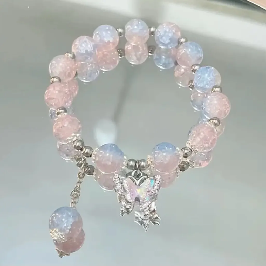Enchanting Fairy Butterfly Bracelet‎ Unique Niche Design Pastel Colors - Image 2