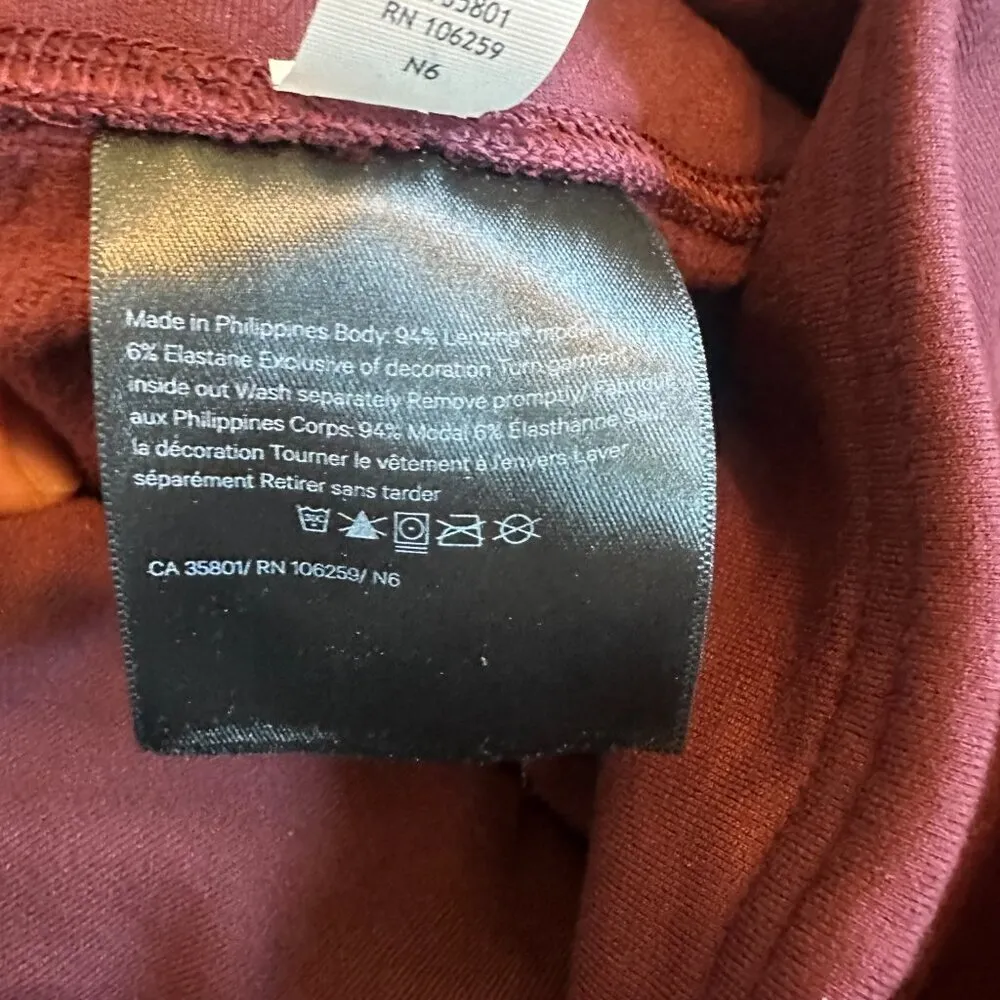 Lululemon  Wunder Lounge Super High-Rise Tight 28" Red Merlot Leggings Size 2 - Image 11